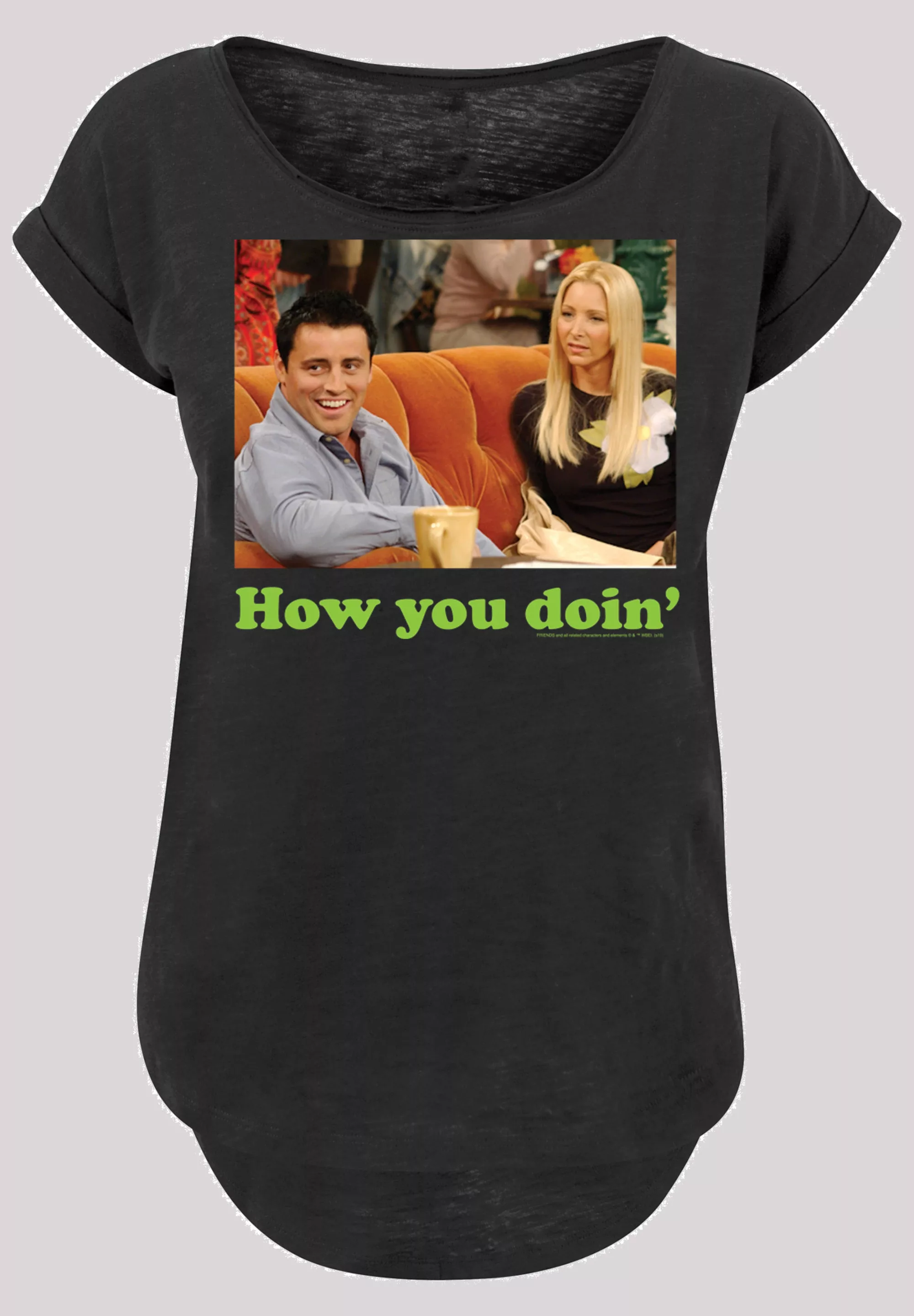 F4NT4STIC Kurzarmshirt "F4NT4STIC Damen Friends How You Doin with Ladies Lo günstig online kaufen