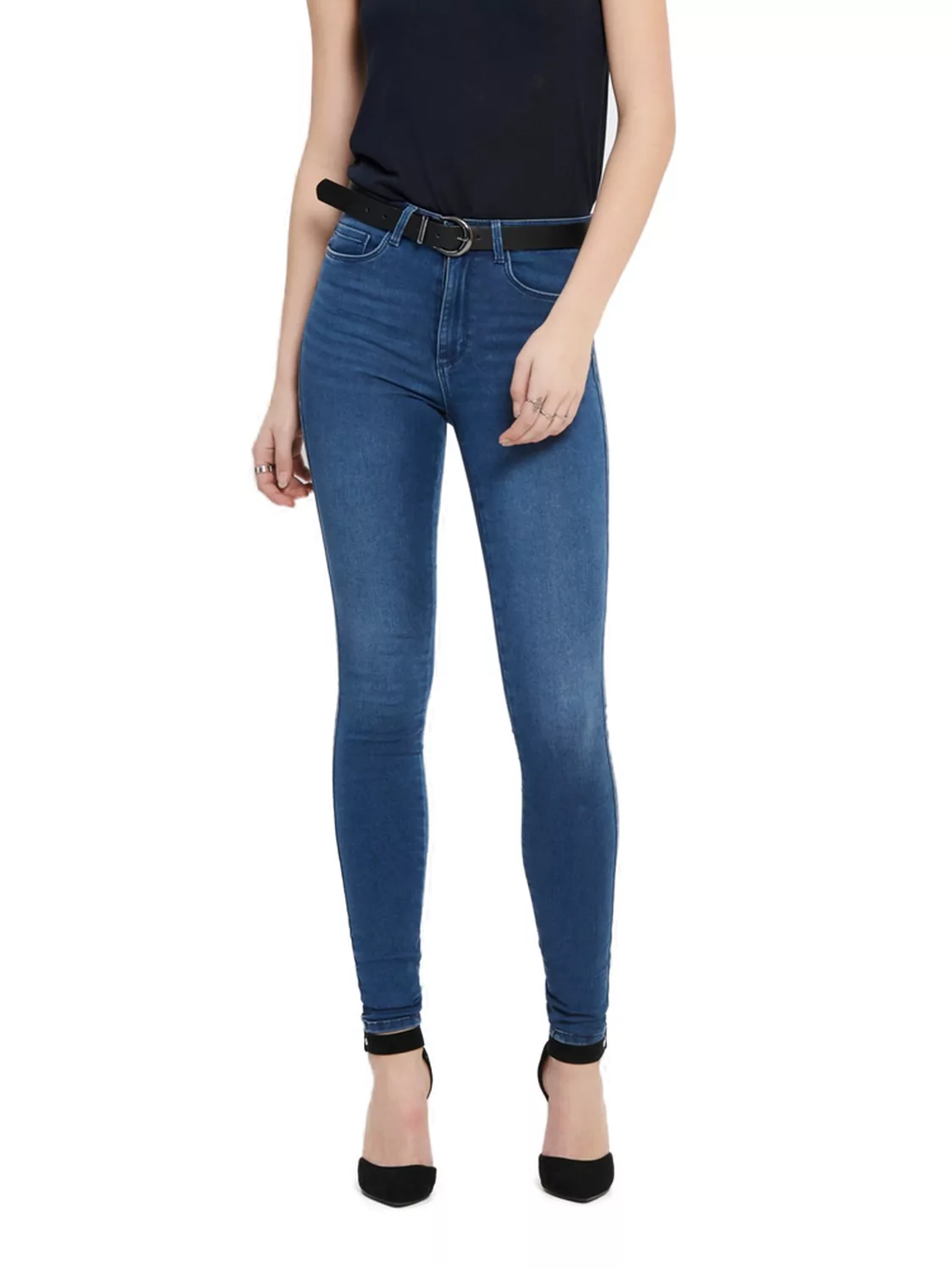 Only Damen Jeans ONLROYAL LIFE PIM504 - Skinny Fit - Blau - Medium Blue Den günstig online kaufen