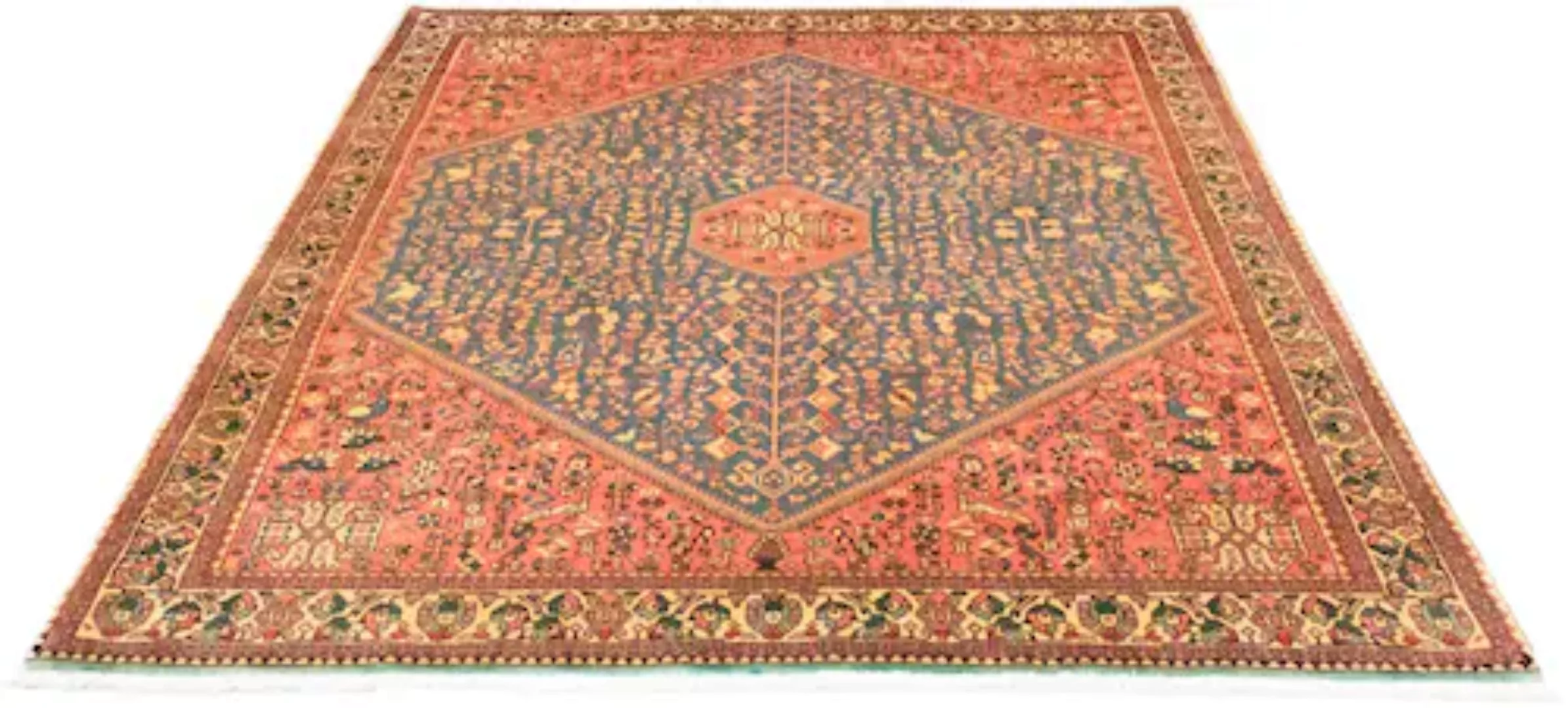 morgenland Wollteppich »Abadeh Teppich handgeknüpft blau«, rechteckig, hand günstig online kaufen