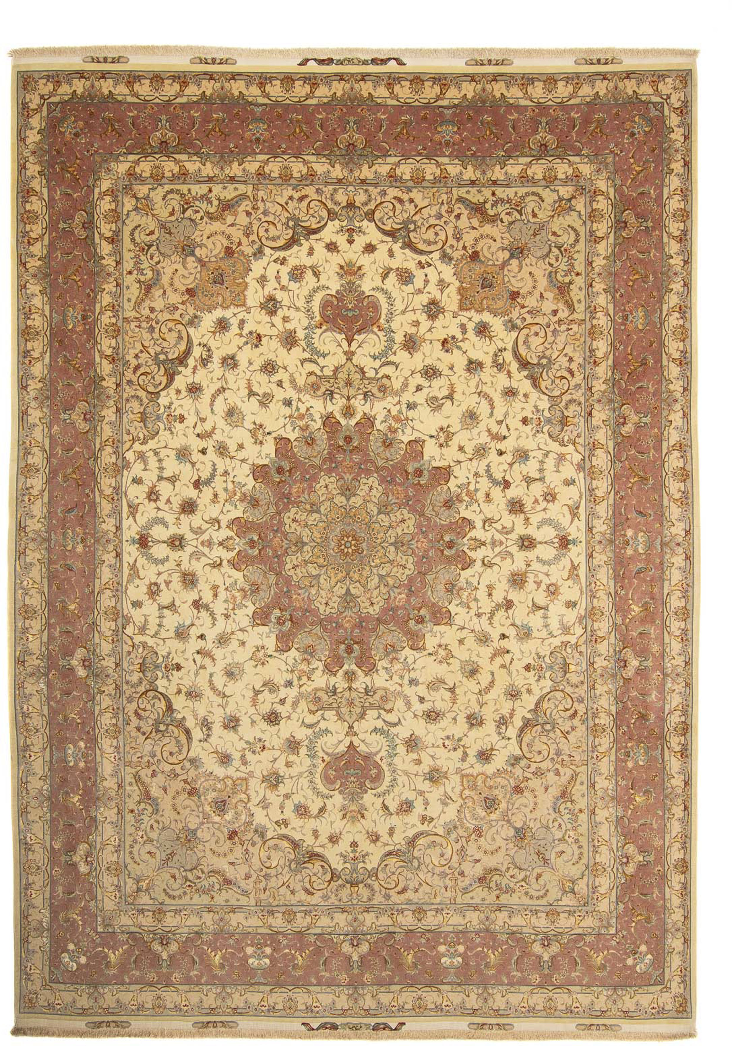 morgenland Orientteppich »Perser - Täbriz - Royal - 404 x 300 cm - braun«, günstig online kaufen