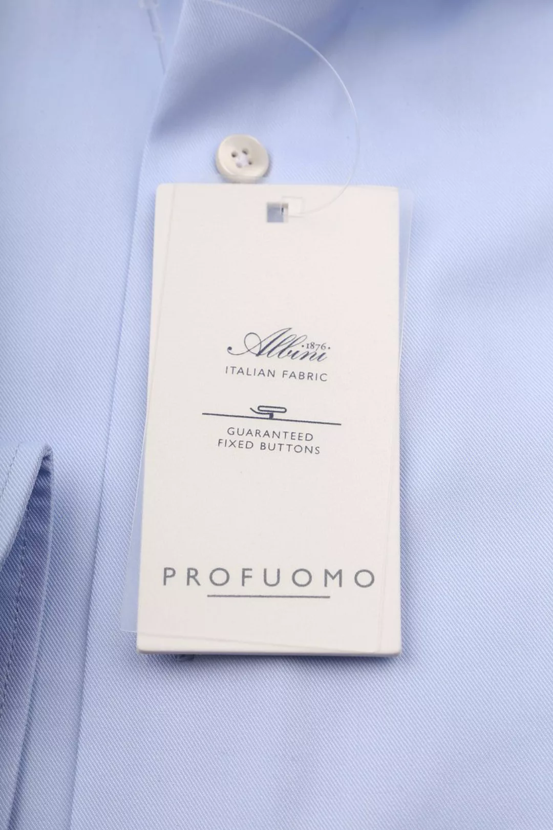 Profuomo Hadleighs Royal Twill Hemd No6 Blau - Größe 44 günstig online kaufen