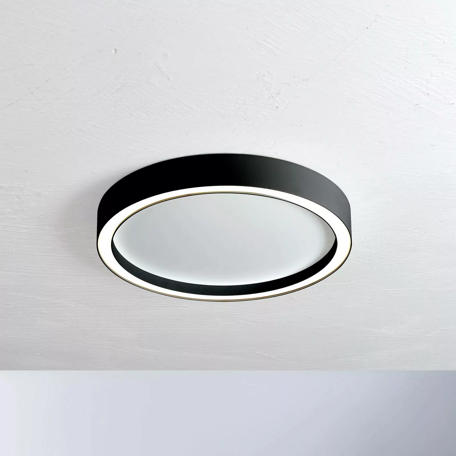 Bopp Aura LED-Deckenleuchte Ø 55cm weiß/schwarz günstig online kaufen