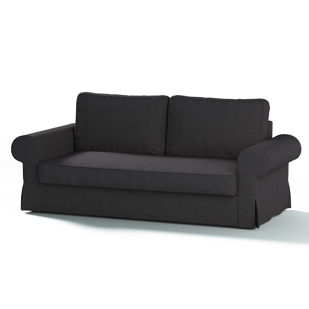 Bezug für Backabro 3-Sitzer Sofa ausklappbar, stahlgrau, Bezug für Backabro günstig online kaufen
