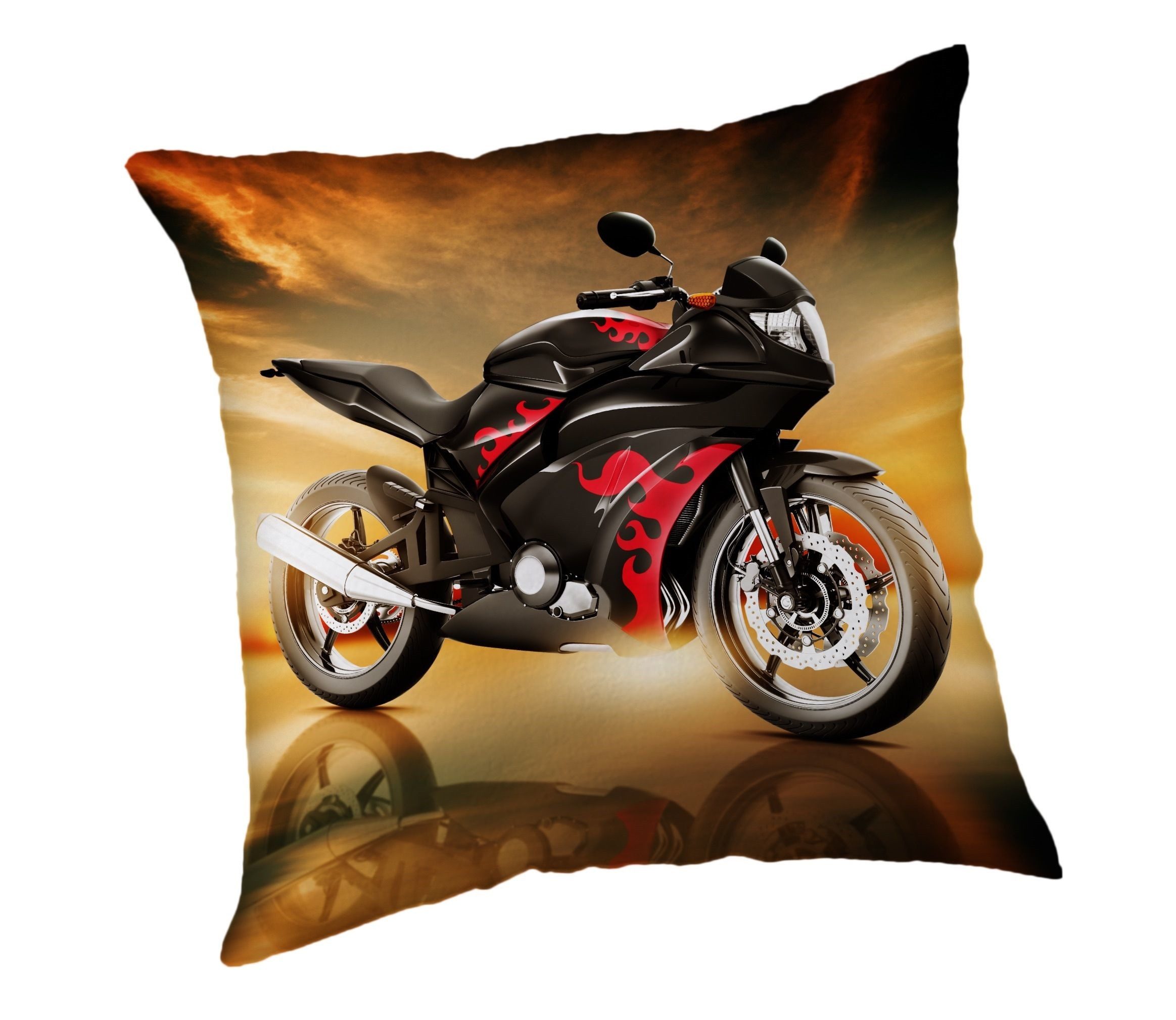 COFI 1453 Dekokissen Motorbike Kopfkissen (1 günstig online kaufen