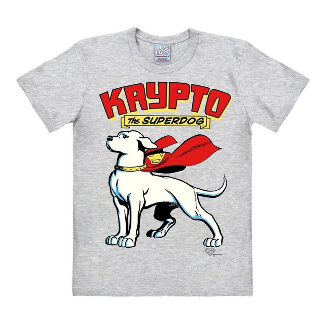 LOGOSHIRT T-Shirt Superdog - Krypto - DC Comics mit coolem Retro-Motiv günstig online kaufen