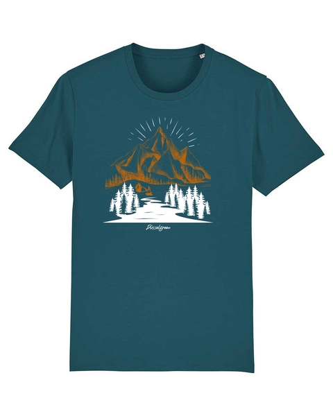 Berge, Wandern, Landschaft, Wald Tshirt Aus Bio Baumwolle günstig online kaufen