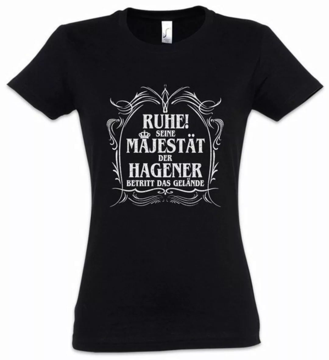 Urban Backwoods Print-Shirt Seine Majestät Der Hagener Damen T-Shirt Nordrh günstig online kaufen