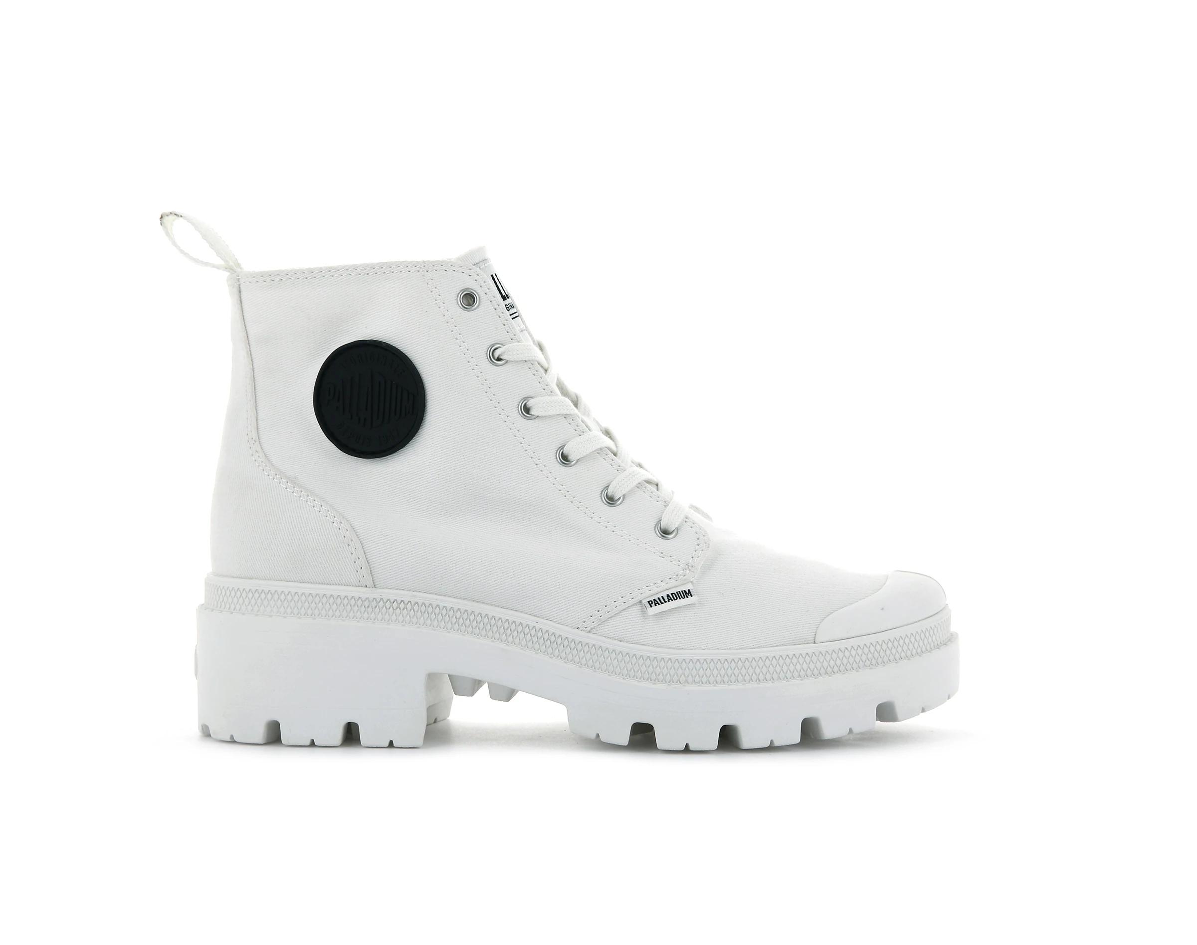 Palladium Boots Womens PALLABASE TWILL STAR WHITE günstig online kaufen