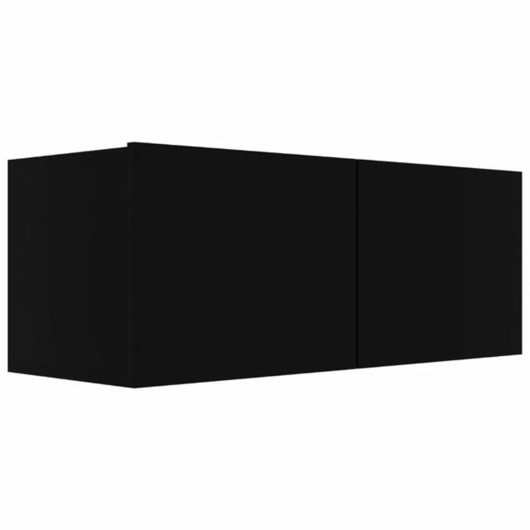 furnicato TV-Schrank Schwarz 80x30x30 cm Holzwerkstoff günstig online kaufen