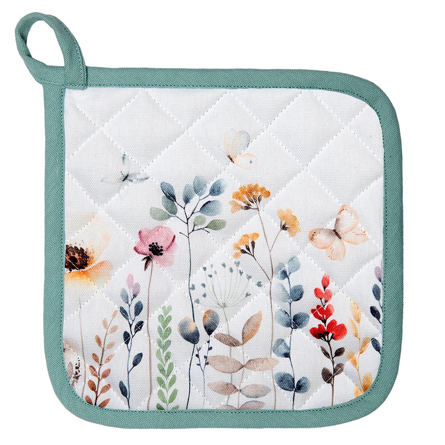 Clayre & Eef Topflappen Flowerbomb, (Set, günstig online kaufen