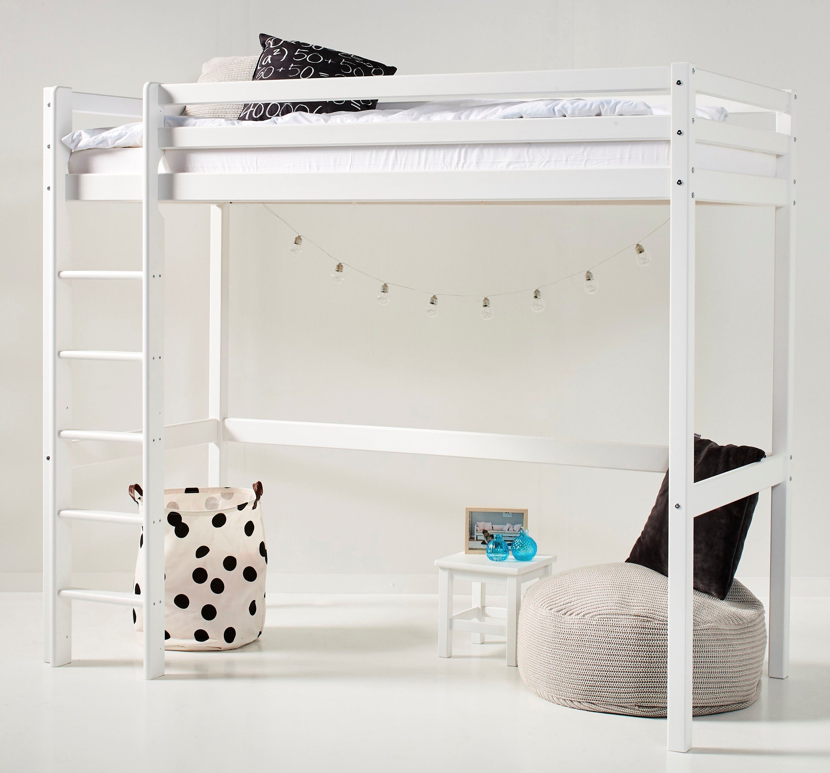 Hoppekids Hochbett "ECO Dream", 90x200 Massiv, umbaubar zum Einzelbett günstig online kaufen