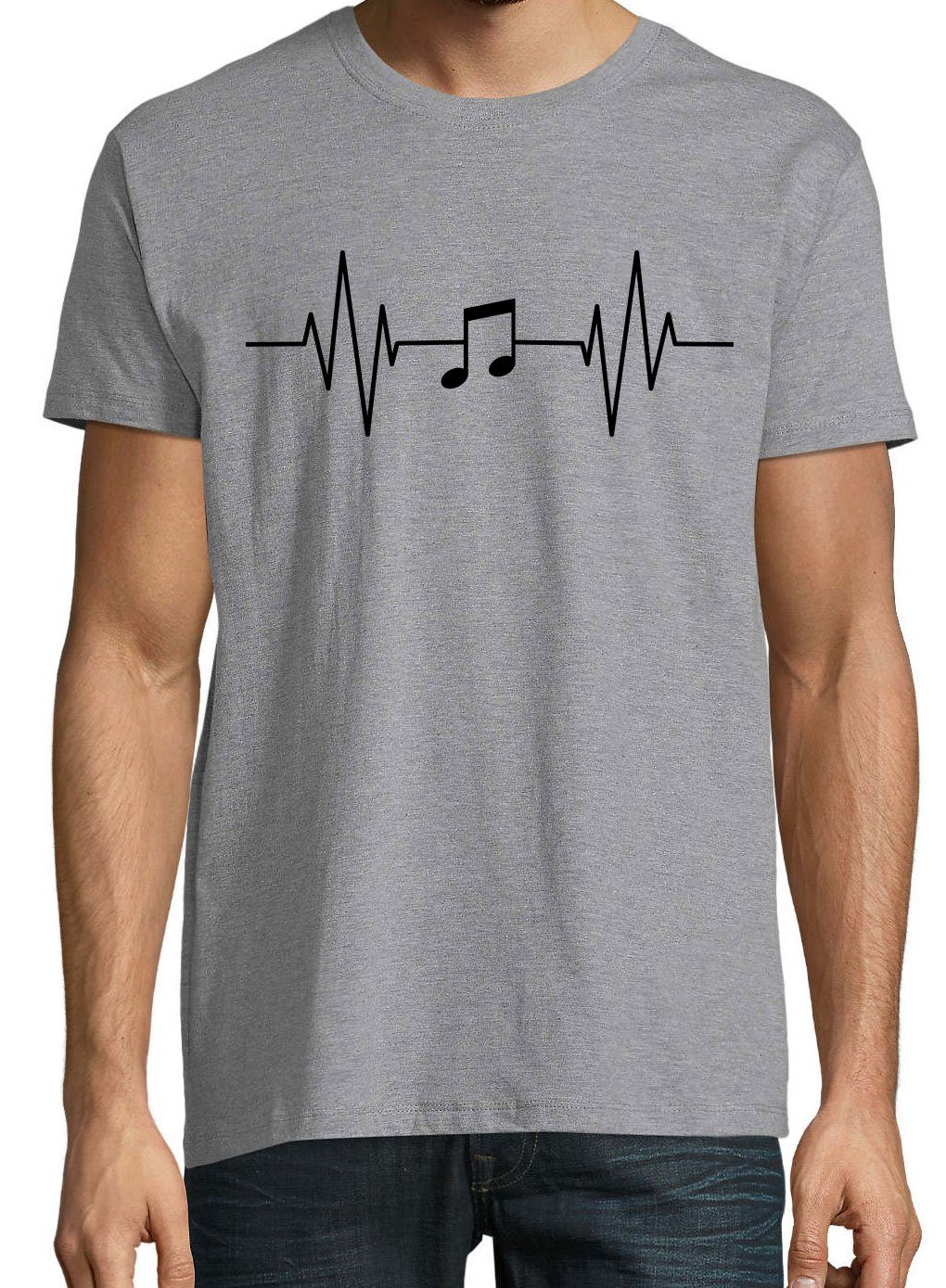 Youth Designz T-Shirt Heartbeat Musik Note günstig online kaufen