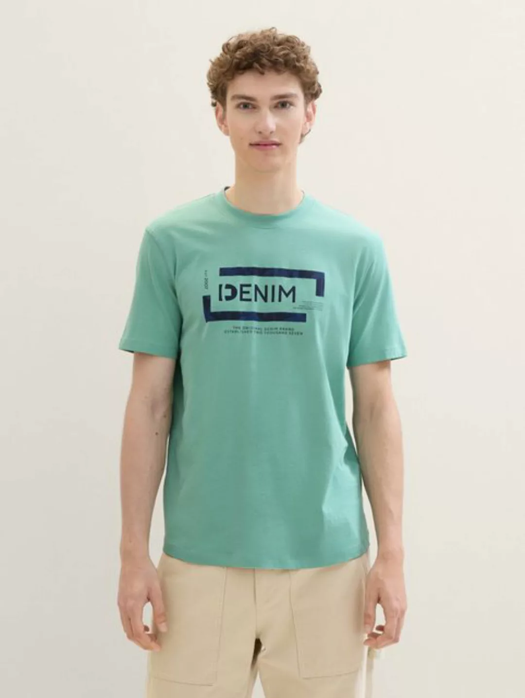 TOM TAILOR Denim T-Shirt T-Shirt mit Bio-Baumwolle günstig online kaufen