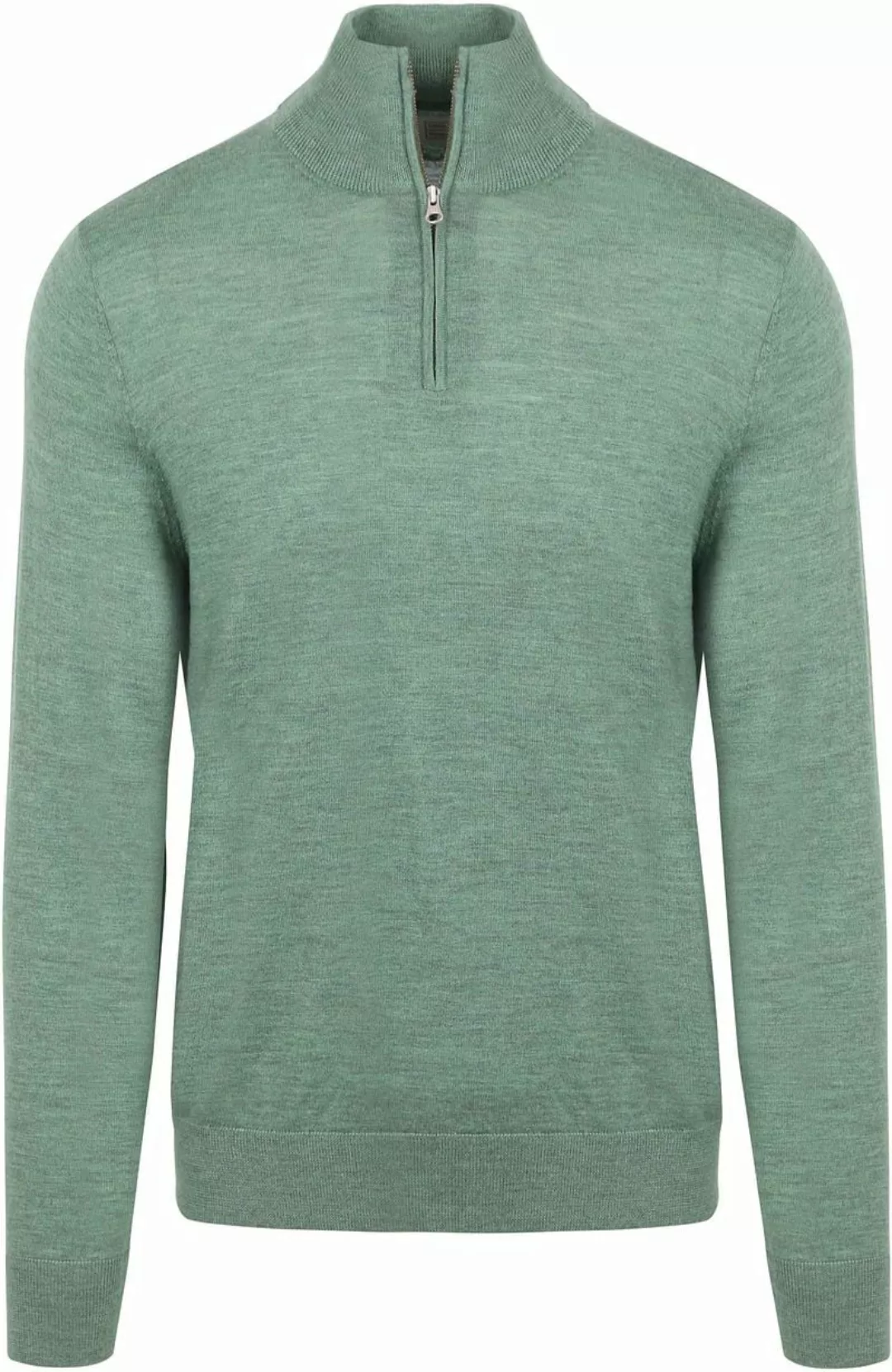 King Essentials The Michael Half Zip Pull Merino Grün - Größe XL günstig online kaufen