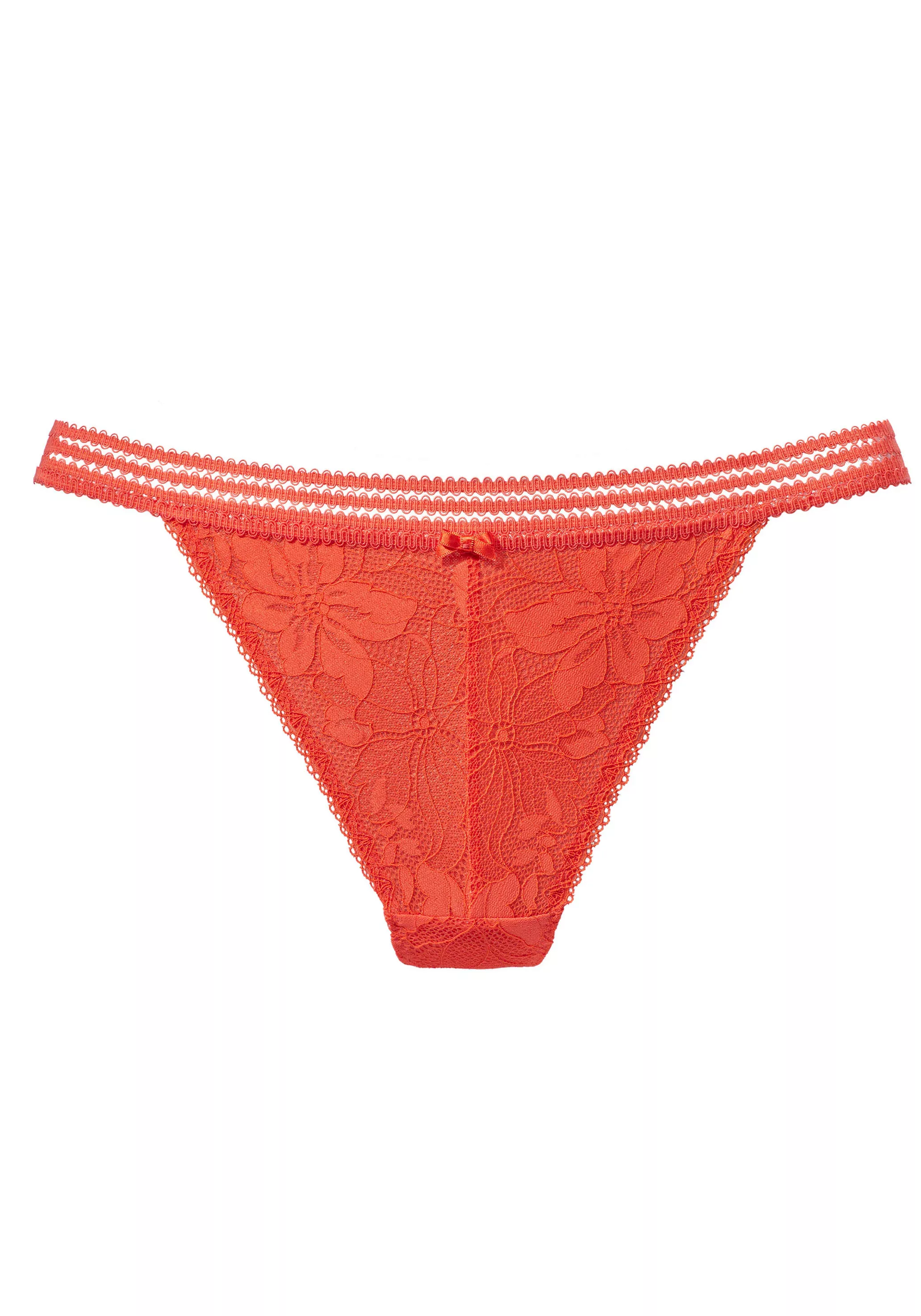 LASCANA Tanga aus floraler Jacquardspitze günstig online kaufen