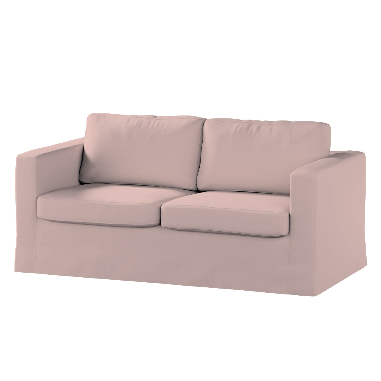 Bezug für Karlstad 2-Sitzer Sofa nicht ausklappbar, lang, rosa, Sofahusse, günstig online kaufen