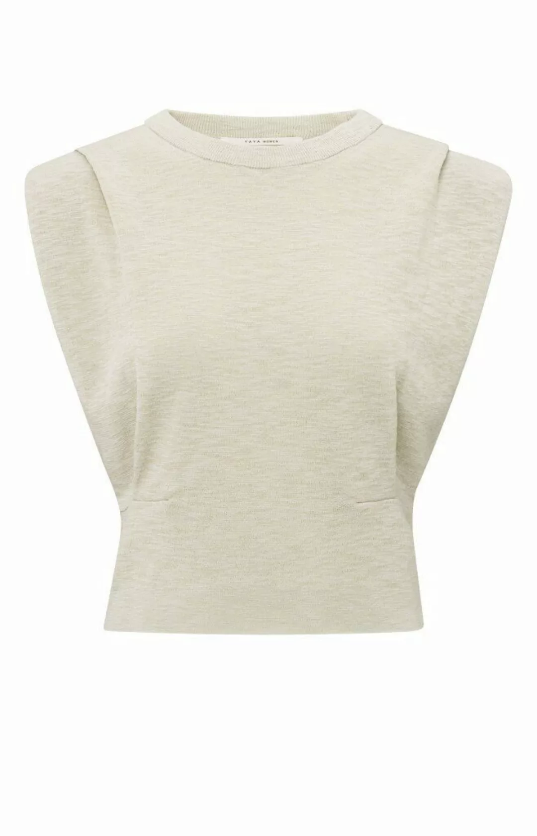 YAYA Kurzarmshirt Shoulder detail sweater günstig online kaufen