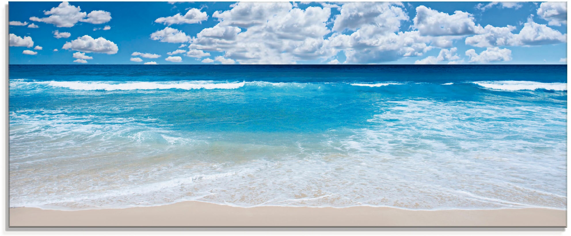 Artland Glasbild »Großartige Strandlandschaft«, Strand, (1 St.), in verschi günstig online kaufen