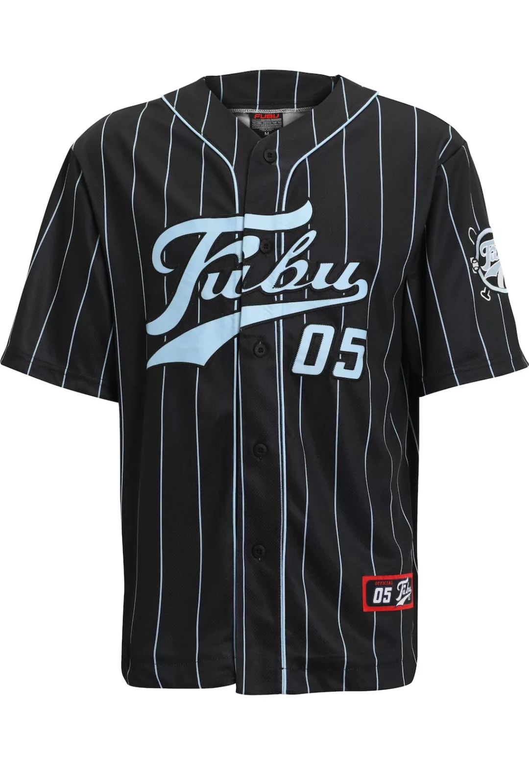 Fubu Langarmhemd "Fubu Herren FM232-003-1 FUBU Varsity Pinstripe Baseball J günstig online kaufen