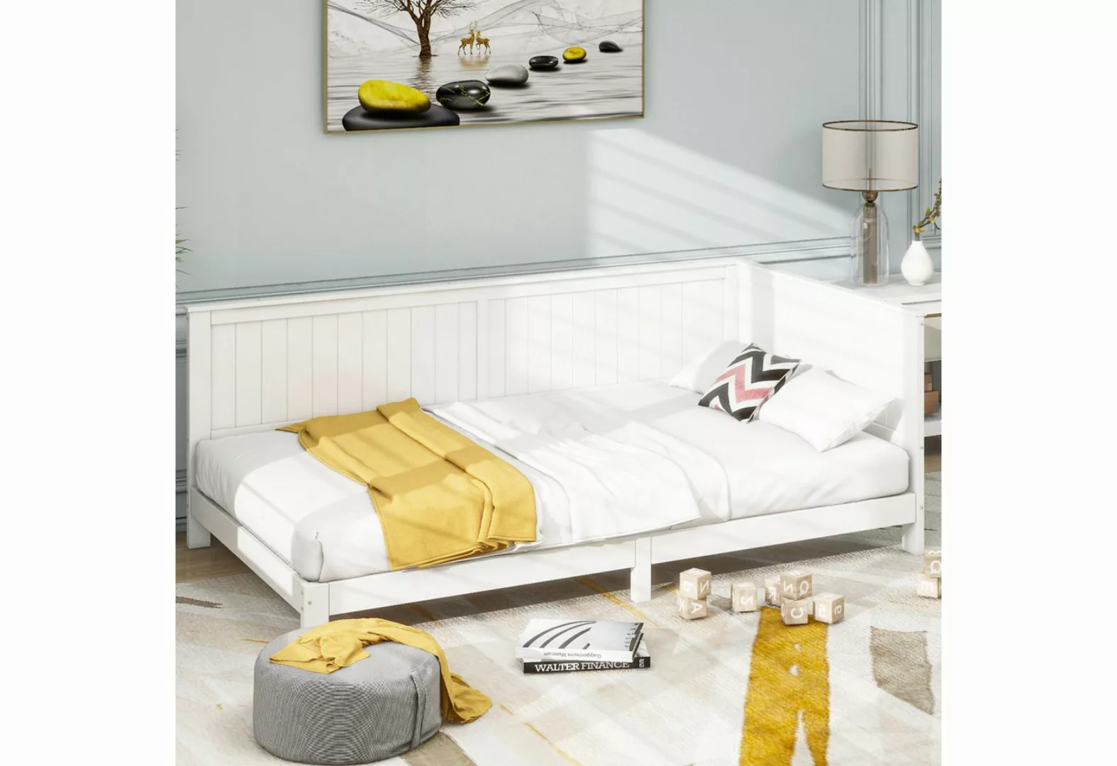 FUROKOY Schlafsofa 90*200 cm Einzeltagesbett Platzsparendes Sofa mit Gästeb günstig online kaufen