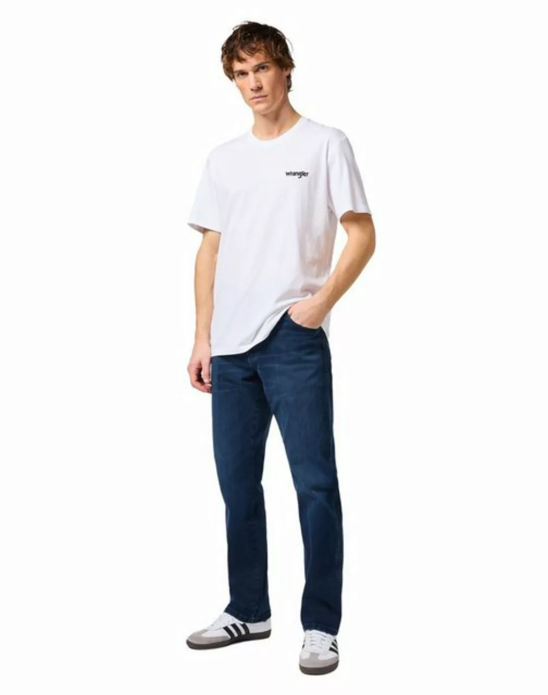 Wrangler Herren Jeans TEXAS - Regular Fit - Blau - Arm Strong günstig online kaufen