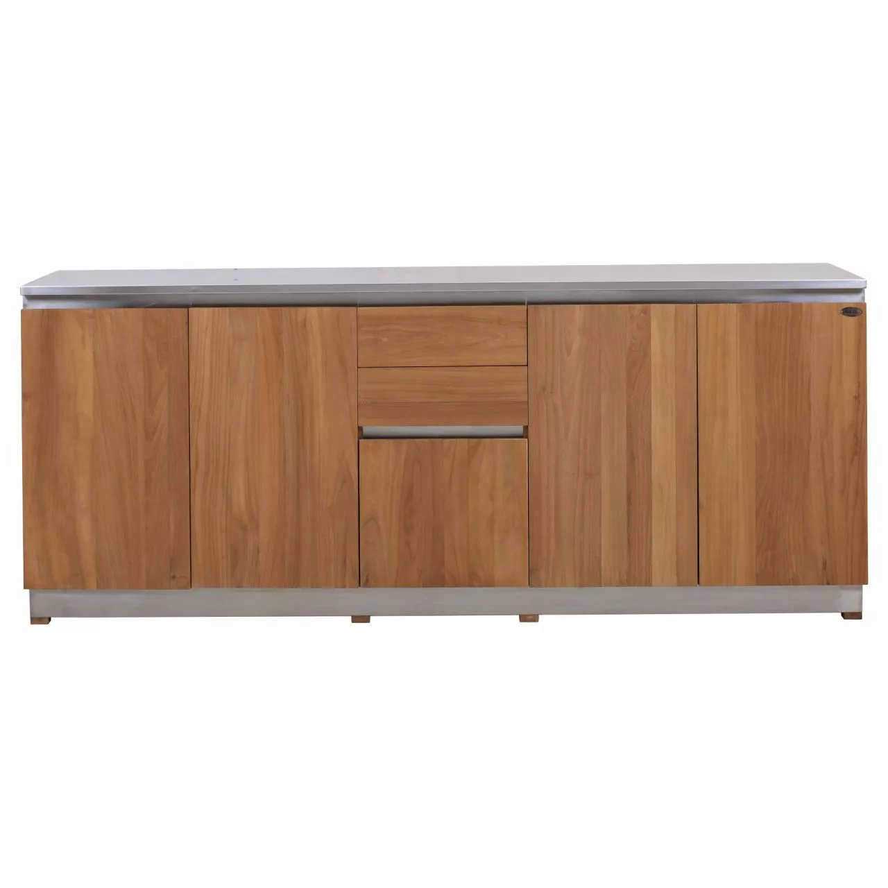 225 Cm Sideboard Rivera Mit Edelstahl Wetterfest Outdoorküche günstig online kaufen