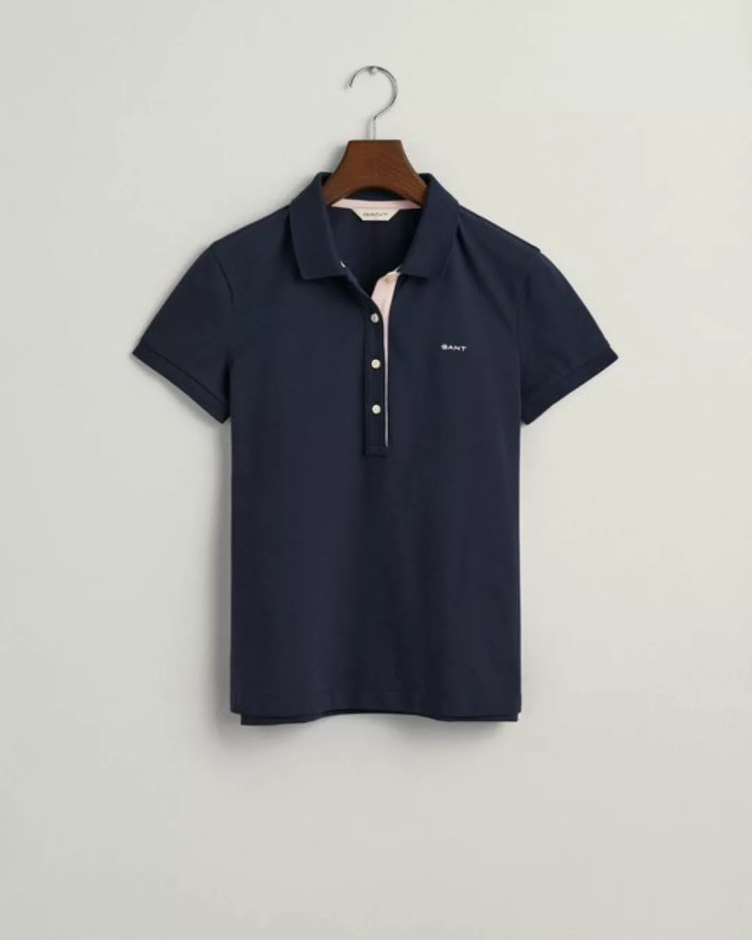 Gant Poloshirt CONTRAST COLLAR SS PIQUE POLO, EVENING BLUE günstig online kaufen