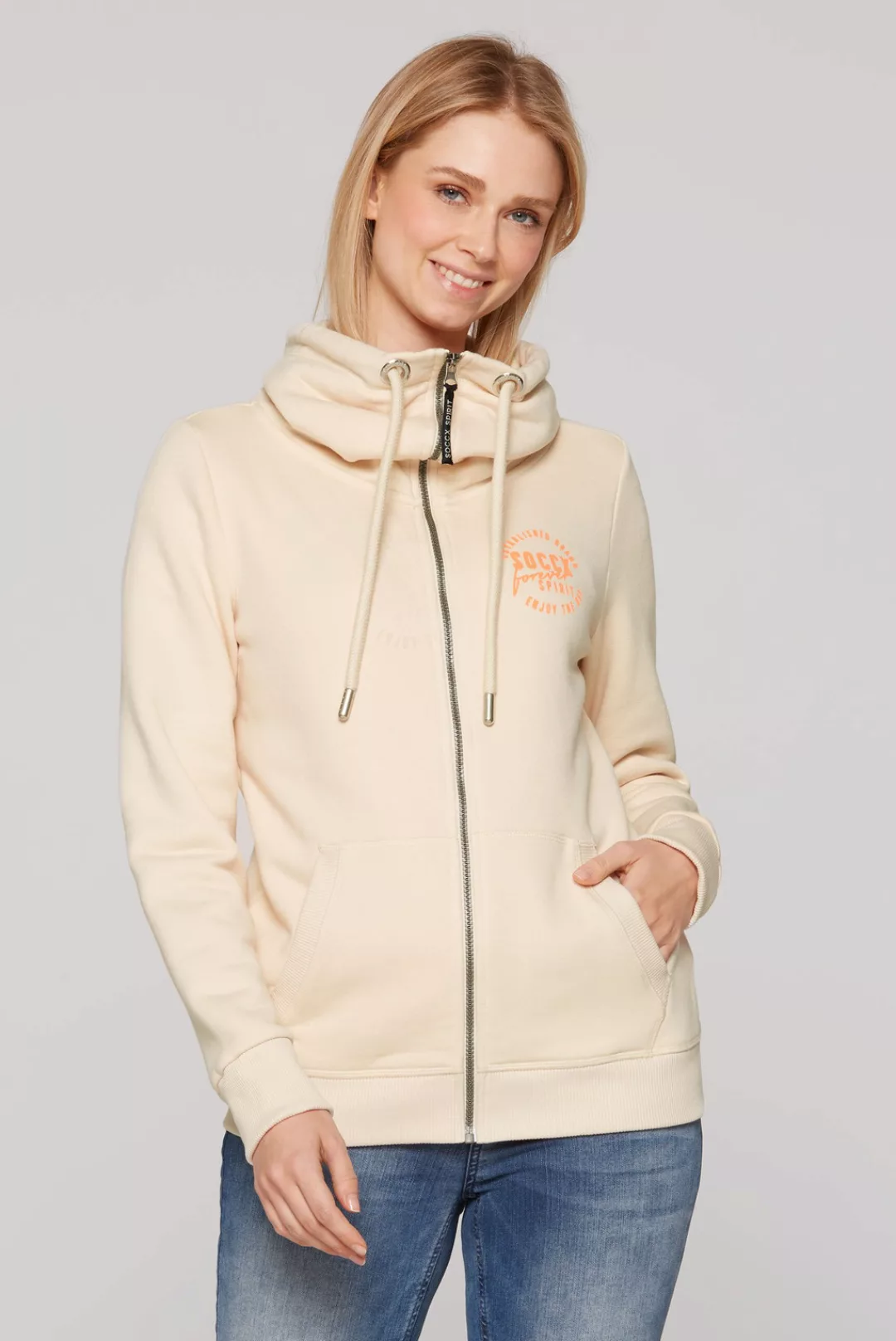 SOCCX Sweatjacke, mit Baumwolle günstig online kaufen