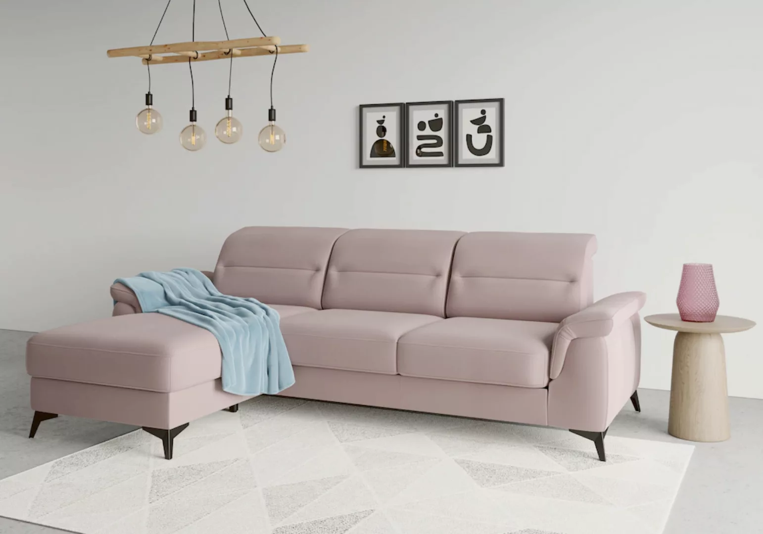 sit&more Ecksofa "Sinatra L-Form", mit Recamiere, optional mit Kopfteilvers günstig online kaufen