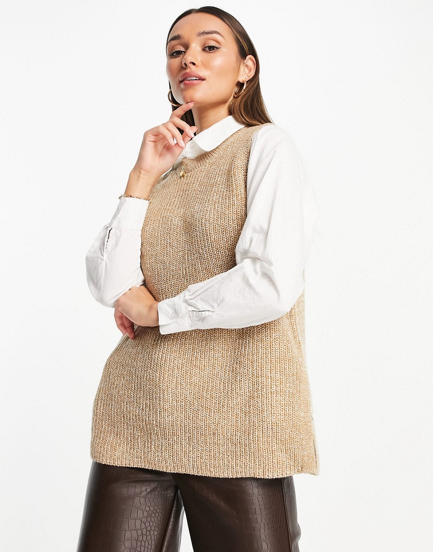 Vero Moda Lea O Hals Sweater M Tan günstig online kaufen