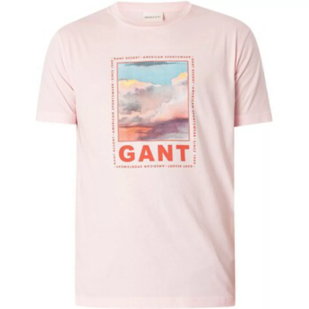 Gant  T-Shirt Verwaschenes Grafik-T-Shirt günstig online kaufen