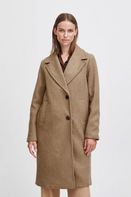 b.young Langmantel Mantel Reverskragen Jacke Lang BYCILIA COAT 3 6261 in Br günstig online kaufen