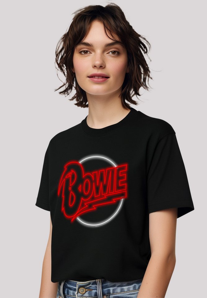 F4NT4STIC T-Shirt "David Bowie Neon Logo", Premium Qualität günstig online kaufen