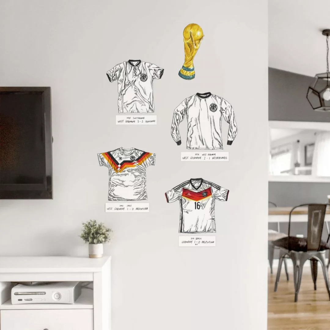 Wall-Art Wandtattoo "Fußball Trikots Deutschland", (1 St.), selbstklebend, günstig online kaufen