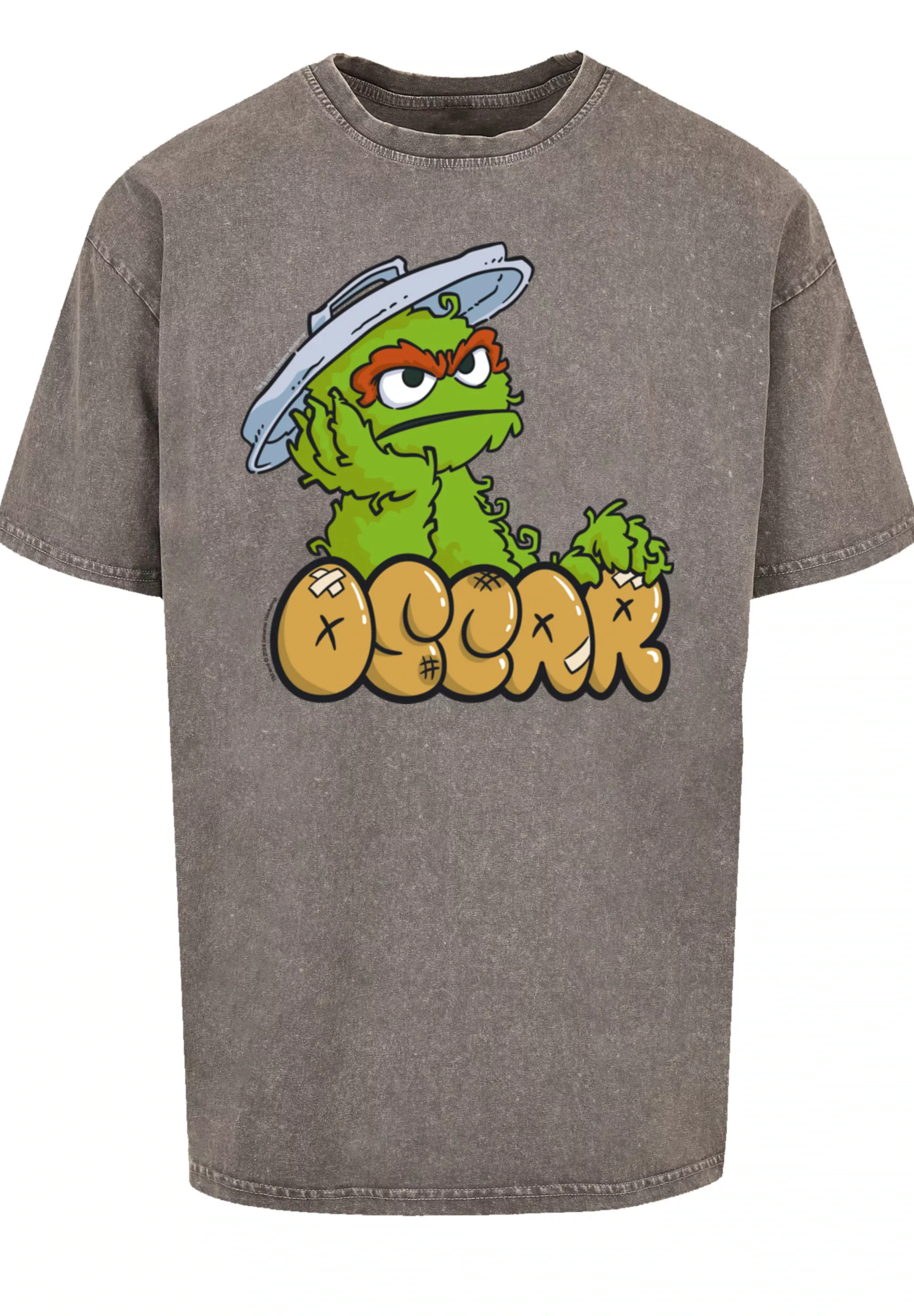 F4NT4STIC T-Shirt "Sesamstraße Oscar Annoyed", Premium Qualität, Weihnachts günstig online kaufen