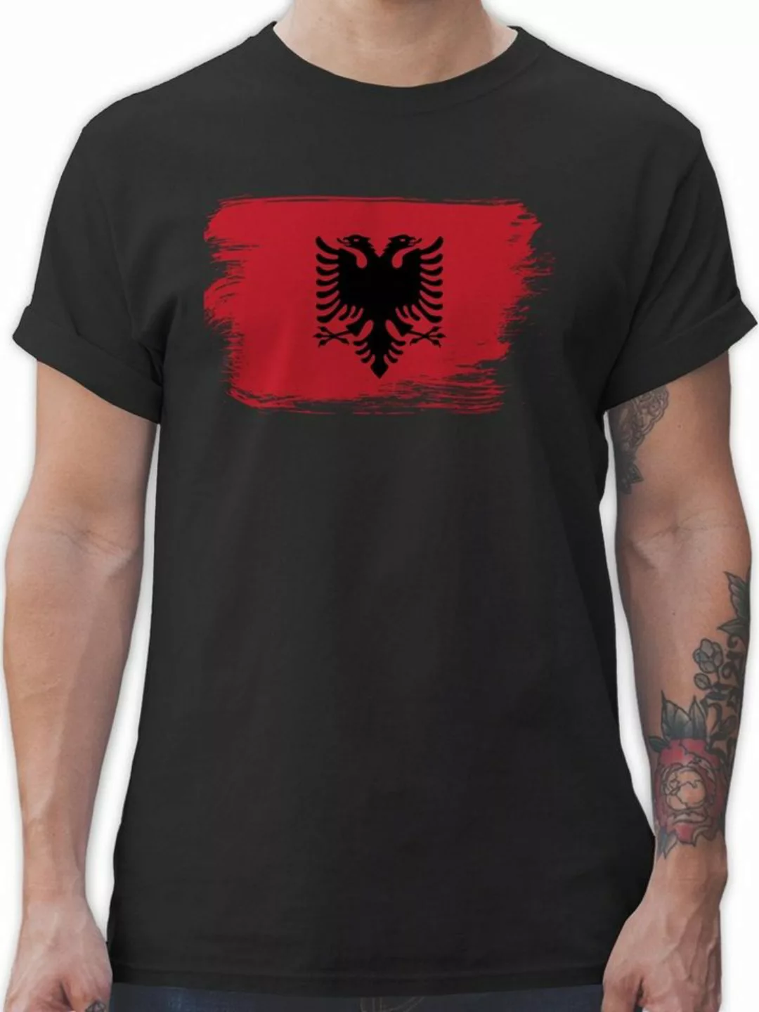 Shirtracer T-Shirt Albanien Albanija 2024 Fussball EM Fanartikel günstig online kaufen