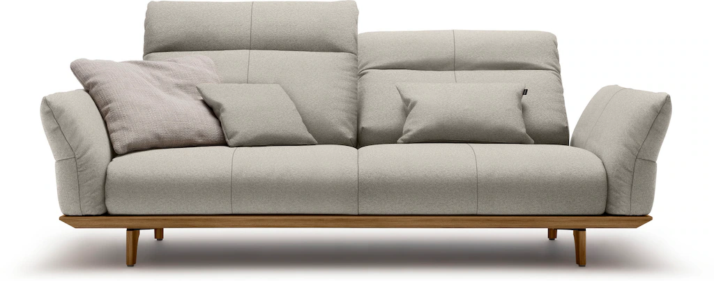 Creation BY ROLF BENZ 3-Sitzer "CR.460", Sockel in Nussbaum, Füße Nussbaum, günstig online kaufen
