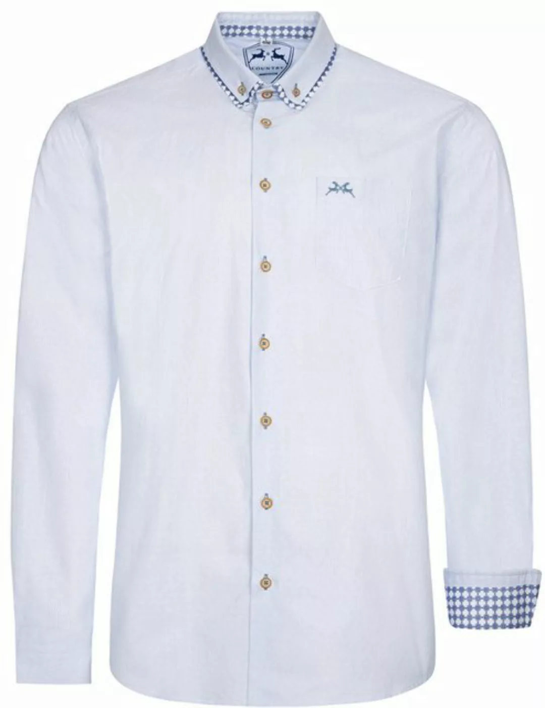 Maddox Trachtenhemd MADDOX Trachtenhemd Button-Down-Kragen - Hemd-58 günstig online kaufen