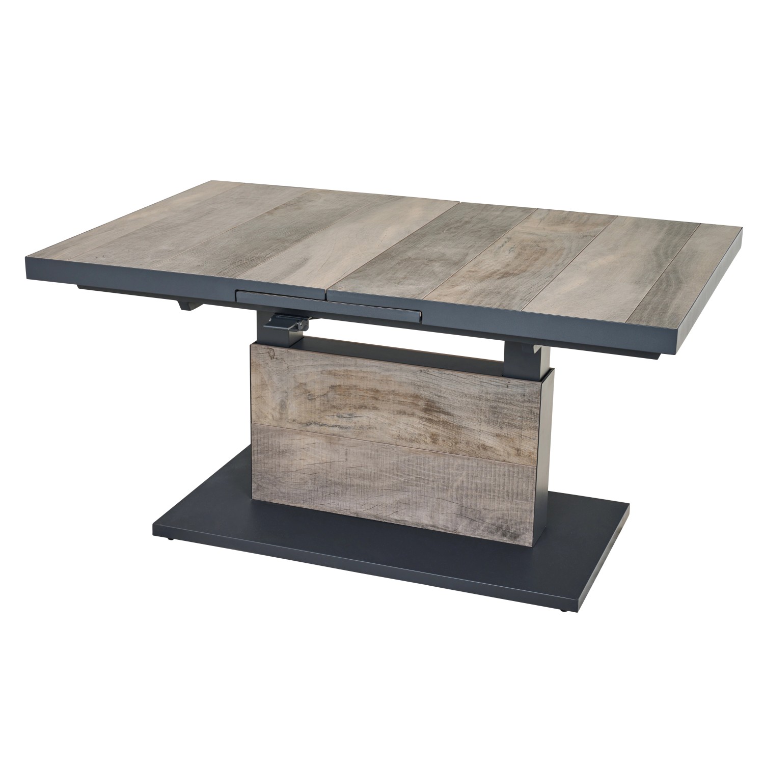 Siena Garden Gartentisch Talina ausziehbar Washed Grau 90 cm x 180 cm günstig online kaufen