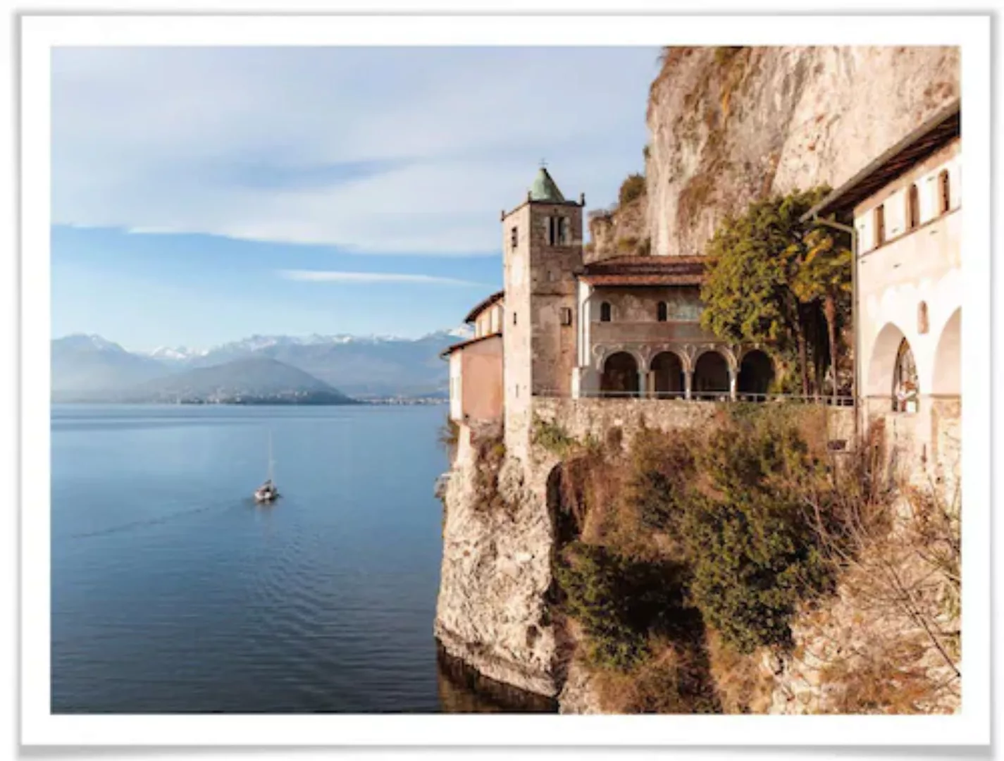 Wall-Art Poster »Lago Maggiore«, Landschaften, (1 St.), Poster ohne Bilderr günstig online kaufen