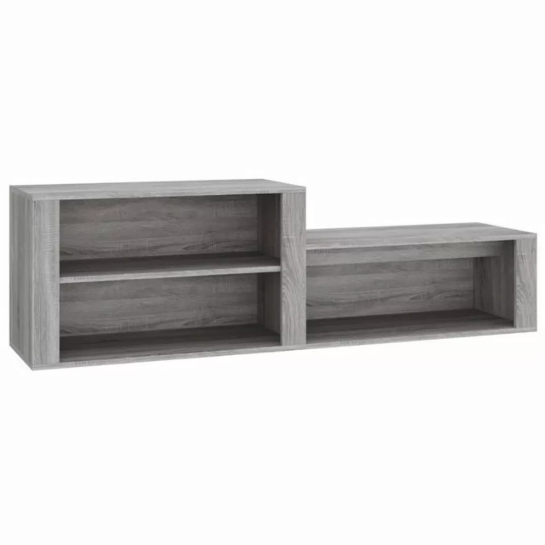 furnicato Schuhschrank Grau Sonoma 150x35x45 cm Holzwerkstoff günstig online kaufen