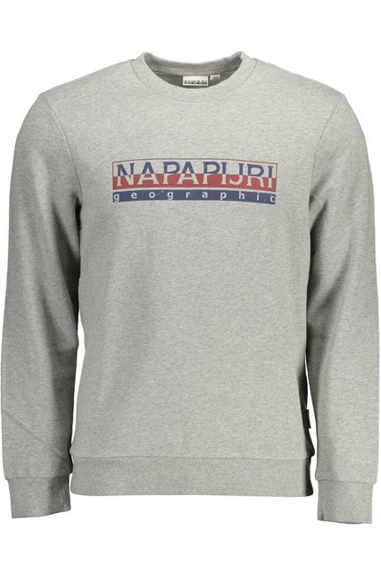 Napapijri Sweatshirt Graues Herren-Sweatshirt ohne Reißverschluss mit günstig online kaufen