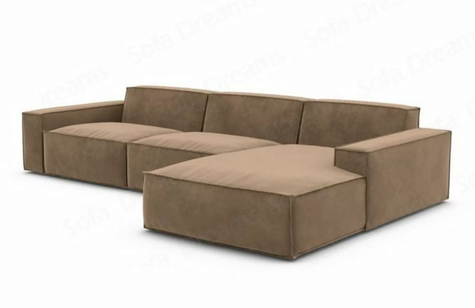 Sofa Dreams Ecksofa Stoffsofa Sofa Polstercouch Modern Formenta L Form Kurz günstig online kaufen