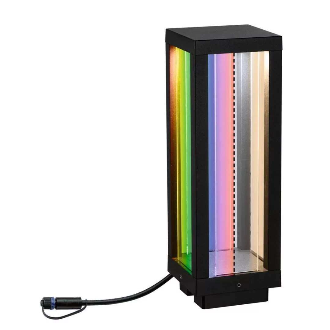 LED Plug & Shine Zigbee Wegeleuchte Classic RGBW in Anthrazit 2W 90lm IP44 günstig online kaufen