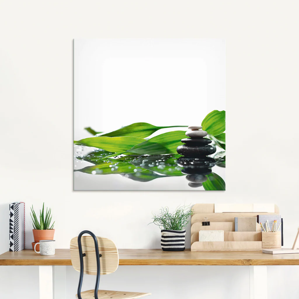 Artland Glasbild "Spa mit Steinen und Bambus", Zen, (1 St.), in verschieden günstig online kaufen