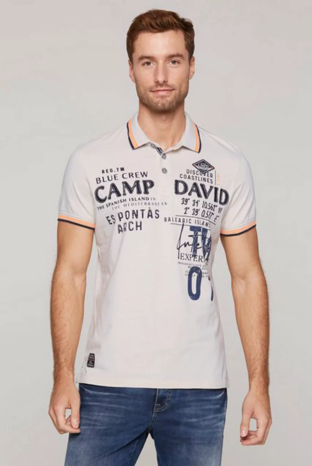 CAMP DAVID Poloshirt aus Baumwolle günstig online kaufen