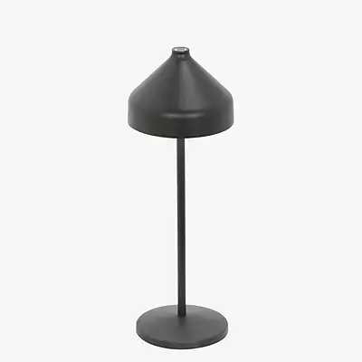 LED Akku Tischleuchte Amelie in Schwarz-matt 3W 130lm IP65 günstig online kaufen