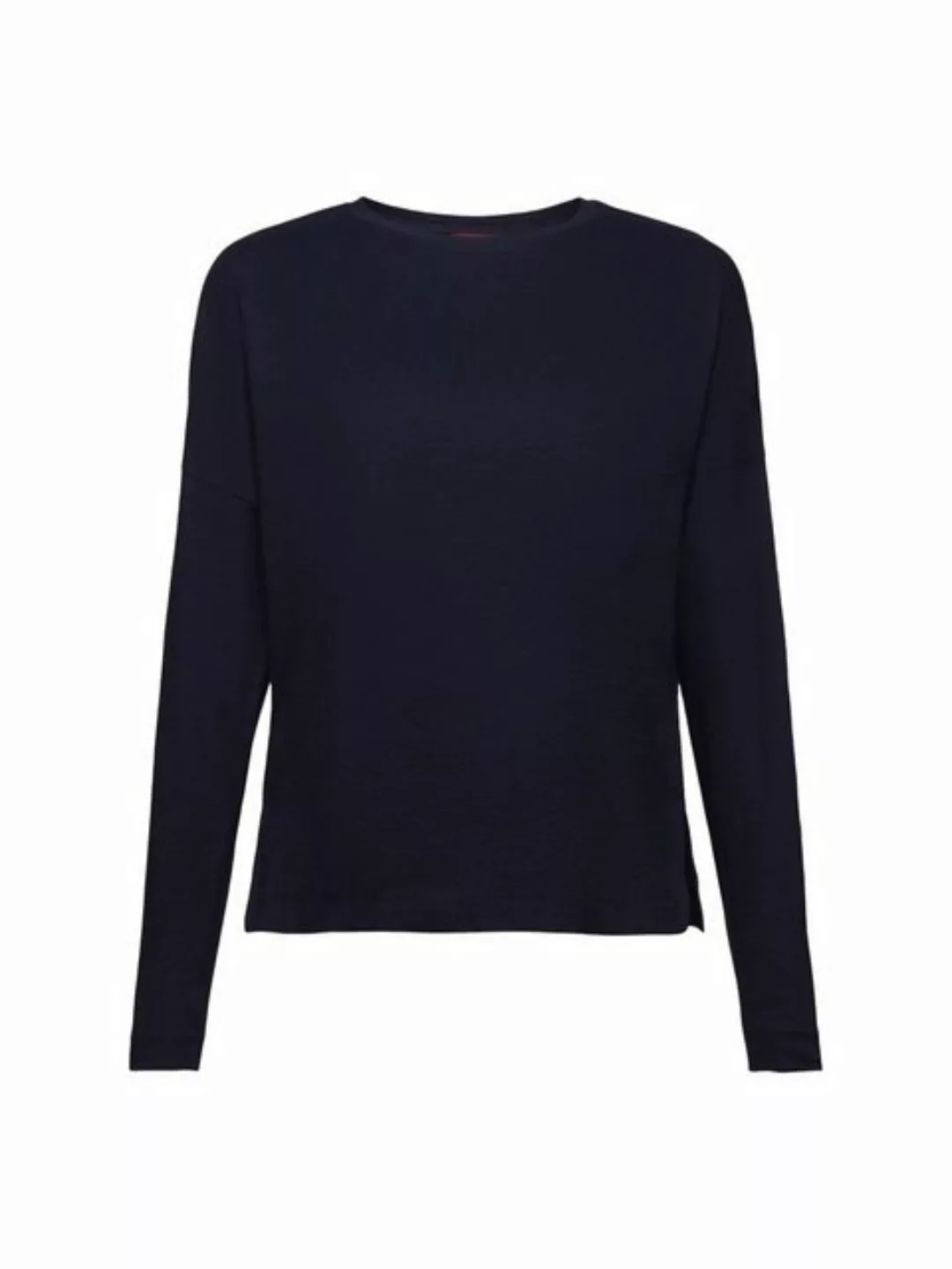 Esprit Langarmshirt Basic-Longsleeve aus Jersey (1-tlg) günstig online kaufen