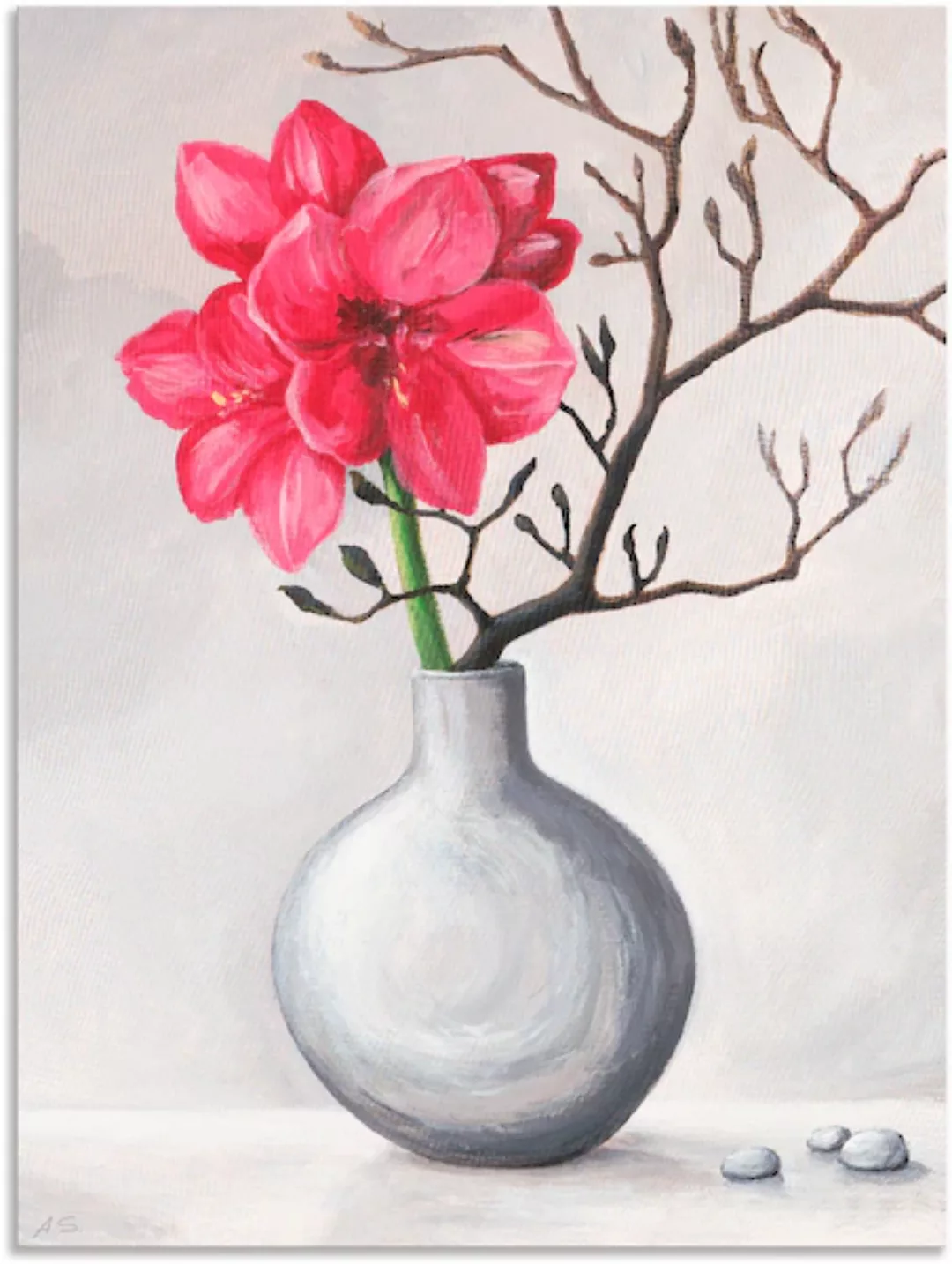 Artland Wandbild "Rote Amaryllis", Blumen, (1 St.) günstig online kaufen