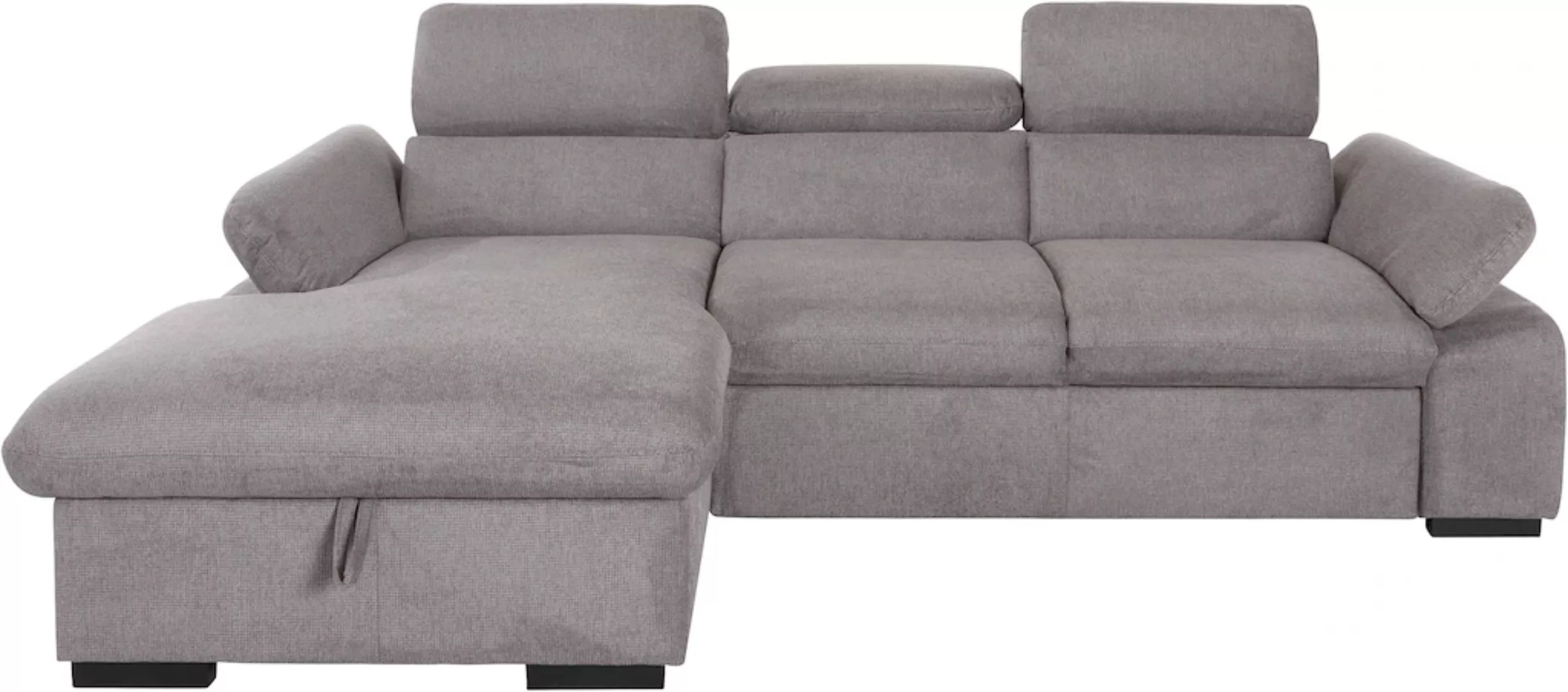 COTTA Ecksofa »Lola L-Form«, (Set, mit Hocker), mit Hocker & Kopfteilfunkti günstig online kaufen